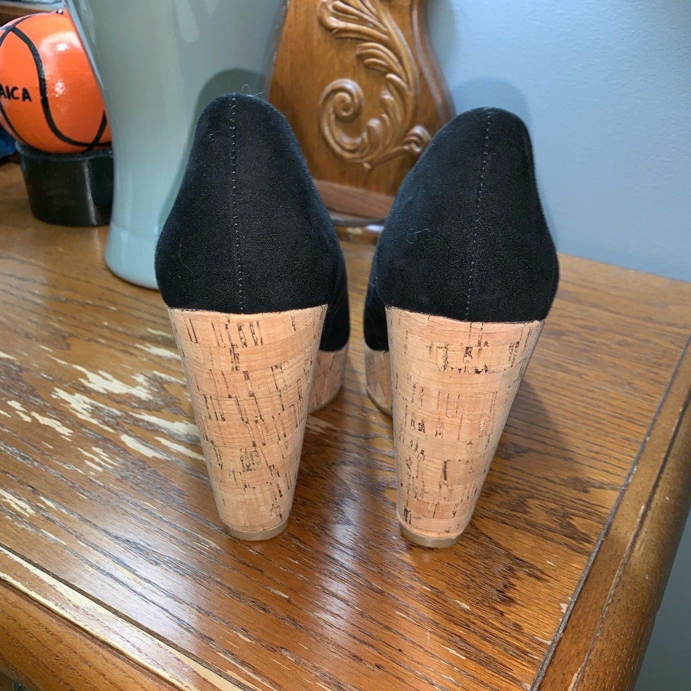 Forever 21 black wedges, size 7